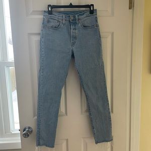 Levi 501 Skinny/straight leg denim